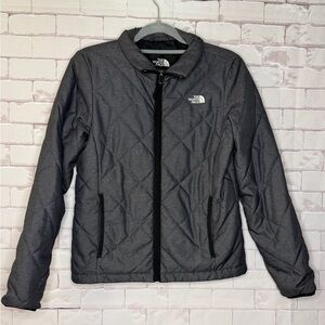 The North Face Charcoal Quilted Jacket